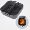 Forma de Silicone AirFryer Quadrada 2 Divisórias - Casa Smart BR