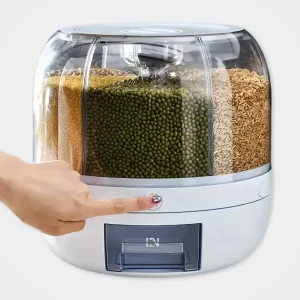 Dispenser de Grãos Giratório 360° Cozinha - Casa Smart BR