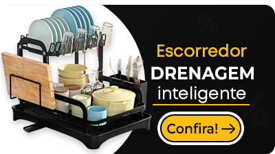 Escorredor de Louça Bandeja-Drenagem Inteligente Black Friday Promoção 2024 Casa Smart BR