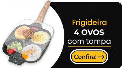 Frigideira 4 Ovos Com Tampa Japonesa Compact Black Friday Promoção 2024 Casa Smart BR